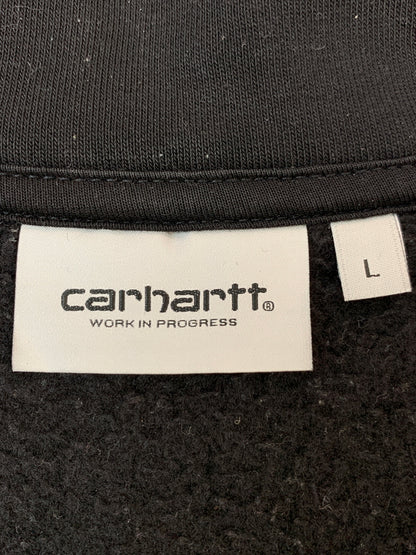 【中古品】【メンズ】 CARHARTT WIP カーハートダブリューイアイピー CHASE NECK ZIP SWEAT ハーフジップ スウェット 142-260508-AS-14-min サイズ：L カラー：ブラック 万代Net店