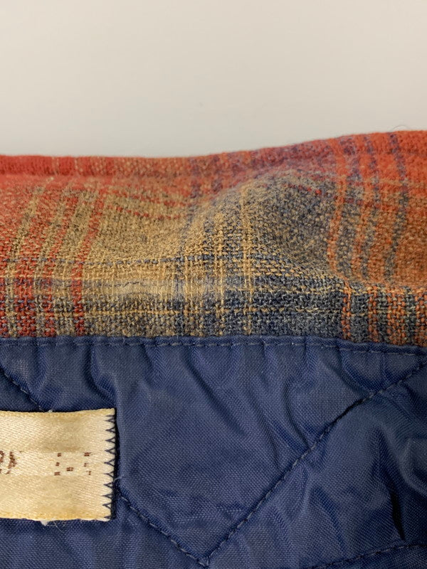 【中古品】【メンズ】 PENDLETON ペンドルトン 70S WOOL SHIRT ウール 長袖シャツ ロングスリーブ 146-260503-AS-48-min サイズ：M カラー：オレンジ/グリーン 万代Net店