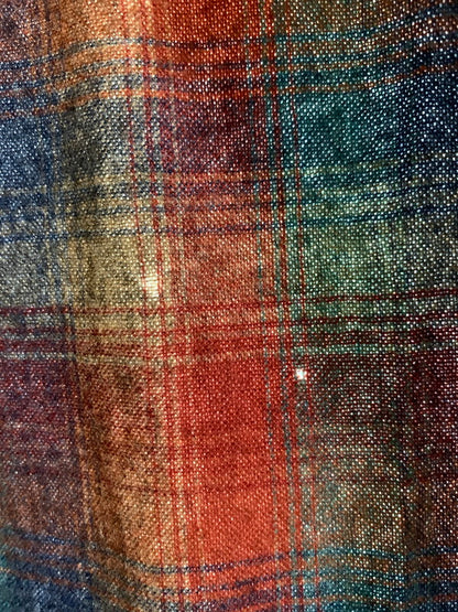 【中古品】【メンズ】 PENDLETON ペンドルトン 70S WOOL SHIRT ウール 長袖シャツ ロングスリーブ 146-260503-AS-48-min サイズ：M カラー：オレンジ/グリーン 万代Net店