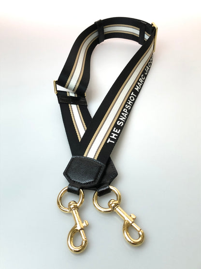 【中古品】【メンズ/レディース】 MARC JACOBS マークジェイコブス THE SNAPSHOT M0012007 ザ スナップショット ショルダーバッグ カメラバッグ 188-260519-em-10-min カラー：ベージュ/ブラック 万代Net店