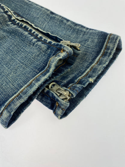 【現状渡し品】【メンズ】 MNML ミニマル SKINNY DENIM PANTS スキニー デニム パンツ メンズ ボトムス ジーンズ ジーパン 153-260518-em-46-min サイズ：32 カラー：インディゴブルー 万代Net店