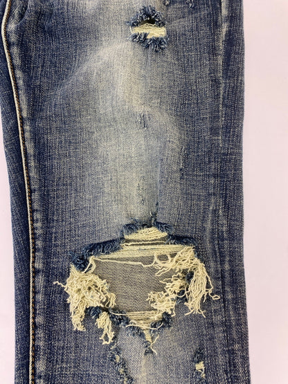 【現状渡し品】【メンズ】 MNML ミニマル SKINNY DENIM PANTS スキニー デニム パンツ メンズ ボトムス ジーンズ ジーパン 153-260518-em-46-min サイズ：32 カラー：インディゴブルー 万代Net店