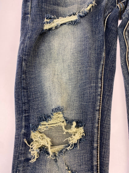【現状渡し品】【メンズ】 MNML ミニマル SKINNY DENIM PANTS スキニー デニム パンツ メンズ ボトムス ジーンズ ジーパン 153-260518-em-46-min サイズ：32 カラー：インディゴブルー 万代Net店