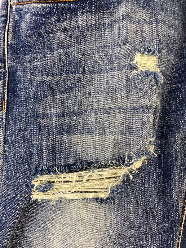 【現状渡し品】【メンズ】 MNML ミニマル SKINNY DENIM PANTS スキニー デニム パンツ メンズ ボトムス ジーンズ ジーパン 153-260518-em-46-min サイズ：32 カラー：インディゴブルー 万代Net店