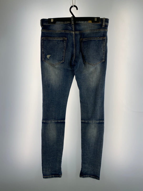 【現状渡し品】【メンズ】 MNML ミニマル SKINNY DENIM PANTS スキニー デニム パンツ メンズ ボトムス ジーンズ ジーパン 153-260518-em-46-min サイズ：32 カラー：インディゴブルー 万代Net店