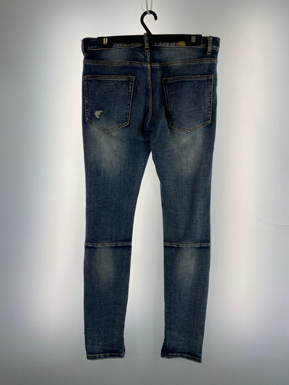 【現状渡し品】【メンズ】 MNML ミニマル SKINNY DENIM PANTS スキニー デニム パンツ メンズ ボトムス ジーンズ ジーパン 153-260518-em-46-min サイズ：32 カラー：インディゴブルー 万代Net店
