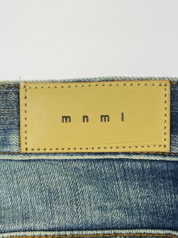 【現状渡し品】【メンズ】 MNML ミニマル SKINNY DENIM PANTS スキニー デニム パンツ メンズ ボトムス ジーンズ ジーパン 153-260518-em-46-min サイズ：32 カラー：インディゴブルー 万代Net店