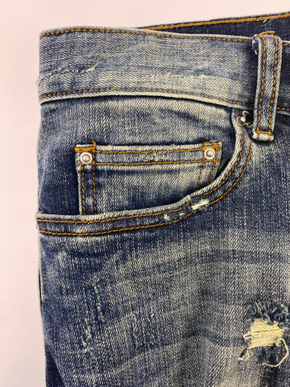 【現状渡し品】【メンズ】 MNML ミニマル SKINNY DENIM PANTS スキニー デニム パンツ メンズ ボトムス ジーンズ ジーパン 153-260518-em-46-min サイズ：32 カラー：インディゴブルー 万代Net店