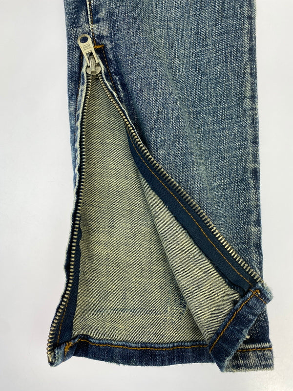 【現状渡し品】【メンズ】 MNML ミニマル SKINNY DENIM PANTS スキニー デニム パンツ メンズ ボトムス ジーンズ ジーパン 153-260518-em-46-min サイズ：32 カラー：インディゴブルー 万代Net店