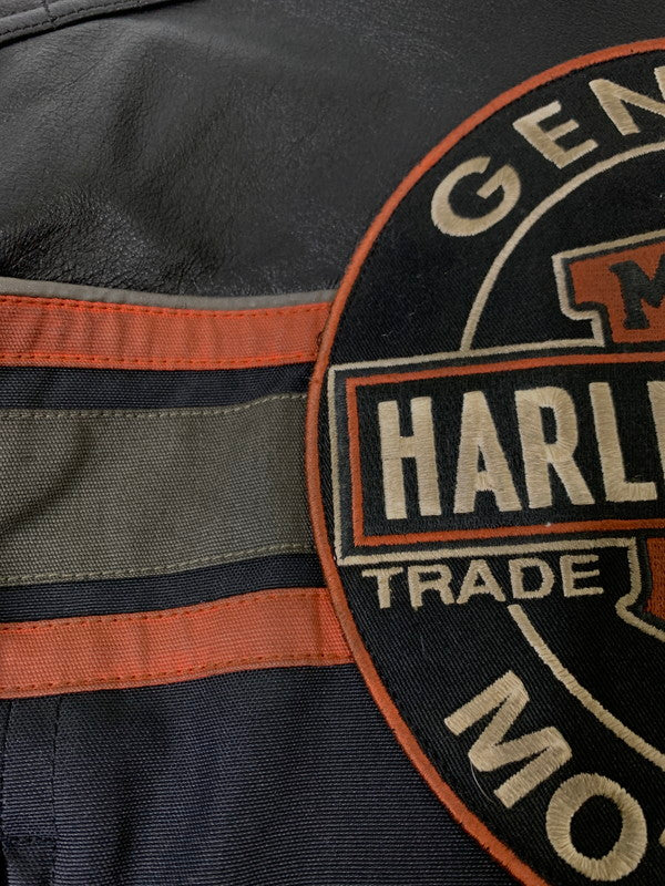 【中古品】【メンズ】 HARLEY-DAVIDSON ハーレーダビッドソン SINGLE RIDERS JACKET シングルライダースジャケット アウター 145-260503-AS-46-min サイズ：L カラー：ブラック 万代Net店