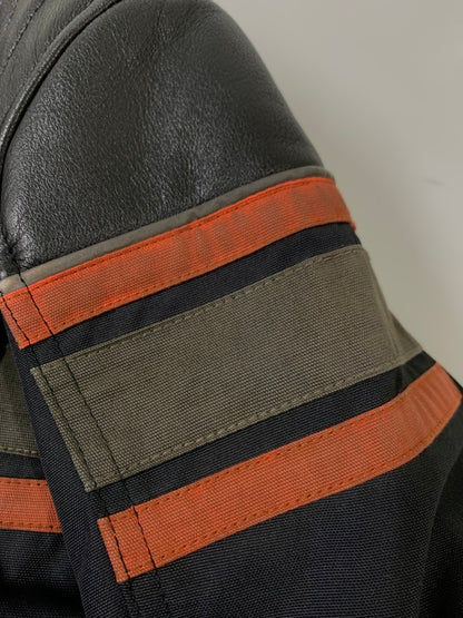 【中古品】【メンズ】 HARLEY-DAVIDSON ハーレーダビッドソン SINGLE RIDERS JACKET シングルライダースジャケット アウター 145-260503-AS-46-min サイズ：L カラー：ブラック 万代Net店