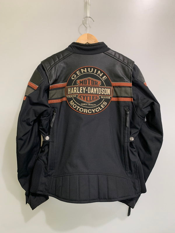 【中古品】【メンズ】 HARLEY-DAVIDSON ハーレーダビッドソン SINGLE RIDERS JACKET シングルライダースジャケット アウター 145-260503-AS-46-min サイズ：L カラー：ブラック 万代Net店