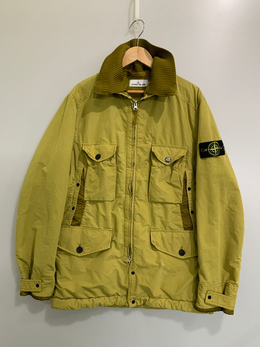 【中古品】【メンズ】 STONE ISLAND ストーンアイランド DAVID LIGHT MICROPILE 4POCKET NYLON JACKET 751541031 ナイロンジャケット メンズアウター 141-260505-em-29-min サイズ：L カラー：マスタード 万代Net店