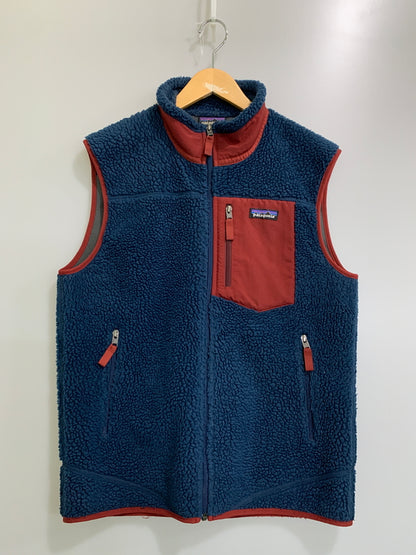 【中古品】【メンズ】 PATAGONIA パタゴニア クラシックレトロ X ベスト 23048 メンズ フリースベスト 144-260505-em-49-min サイズ：M カラー：ネイビー 万代Net店