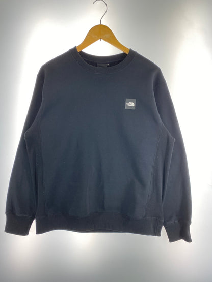 【中古品】【メンズ】 THE NORTH FACE ザ ノースフェイス SQUARE LOGO CREW スクエア ロゴ クルー NT62231 スウェット トレーナー 長袖 144-260922-hu-07-min サイズ：M カラー：ブラック 万代Net店