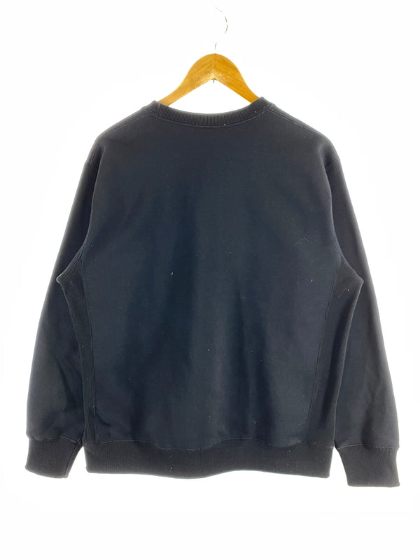 【中古品】【メンズ】 THE NORTH FACE ザ ノースフェイス SQUARE LOGO CREW スクエア ロゴ クルー NT62231 スウェット トレーナー 長袖 144-260922-hu-07-min サイズ：M カラー：ブラック 万代Net店