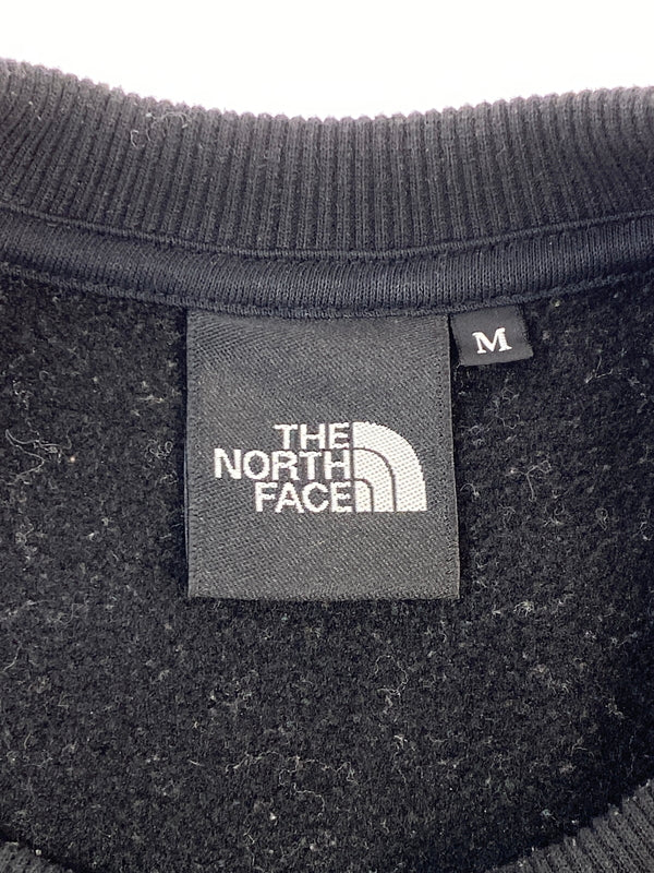 【中古品】【メンズ】 THE NORTH FACE ザ ノースフェイス SQUARE LOGO CREW スクエア ロゴ クルー NT62231 スウェット トレーナー 長袖 144-260922-hu-07-min サイズ：M カラー：ブラック 万代Net店