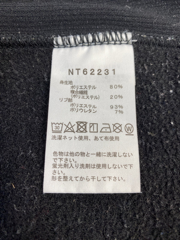 【中古品】【メンズ】 THE NORTH FACE ザ ノースフェイス SQUARE LOGO CREW スクエア ロゴ クルー NT62231 スウェット トレーナー 長袖 144-260922-hu-07-min サイズ：M カラー：ブラック 万代Net店