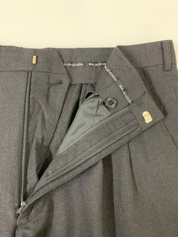 【中古品】【メンズ】 BALENCIAGA バレンシアガ 2TUCK SLACKS ツータック スラックス メンズ ボトムス 152-260505-em-32-min カラー：ブラック 万代Net店