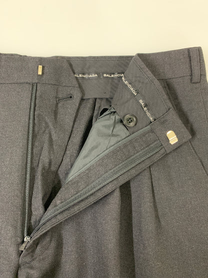 【中古品】【メンズ】 BALENCIAGA バレンシアガ 2TUCK SLACKS ツータック スラックス メンズ ボトムス 152-260505-em-32-min カラー：ブラック 万代Net店