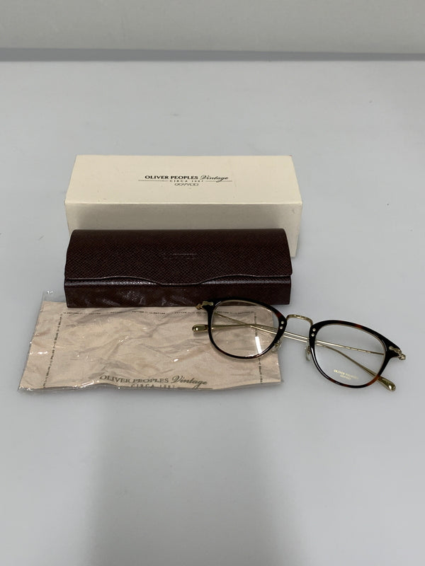 【中古品】【メンズ】 OLIVER PEOPLES オリバーピープルズ DAVITT SUNGLASSES OV5389D ダビット サングラス チタンテンプル ウェリントンシェイプ メガネ 48□23-145 203-260512-em-36-min カラー：ブラウン系/クリア 万代Net店