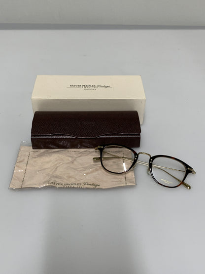 【中古品】【メンズ】 OLIVER PEOPLES オリバーピープルズ DAVITT SUNGLASSES OV5389D ダビット サングラス チタンテンプル ウェリントンシェイプ メガネ 48□23-145 203-260512-em-36-min カラー：ブラウン系/クリア 万代Net店