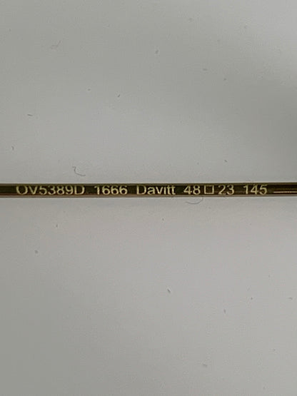 【中古品】【メンズ】 OLIVER PEOPLES オリバーピープルズ DAVITT SUNGLASSES OV5389D ダビット サングラス チタンテンプル ウェリントンシェイプ メガネ 48□23-145 203-260512-em-36-min カラー：ブラウン系/クリア 万代Net店