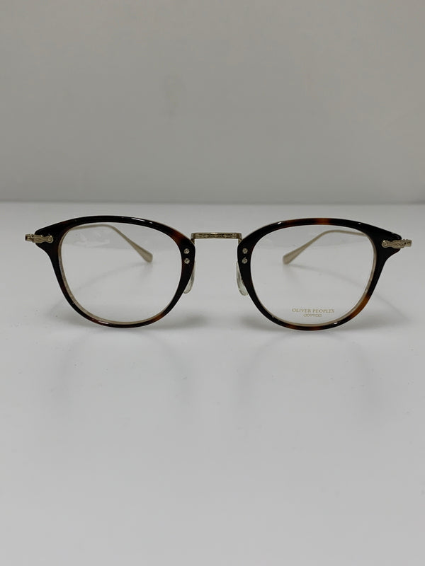 【中古品】【メンズ】 OLIVER PEOPLES オリバーピープルズ DAVITT SUNGLASSES OV5389D ダビット サングラス チタンテンプル ウェリントンシェイプ メガネ 48□23-145 203-260512-em-36-min カラー：ブラウン系/クリア 万代Net店