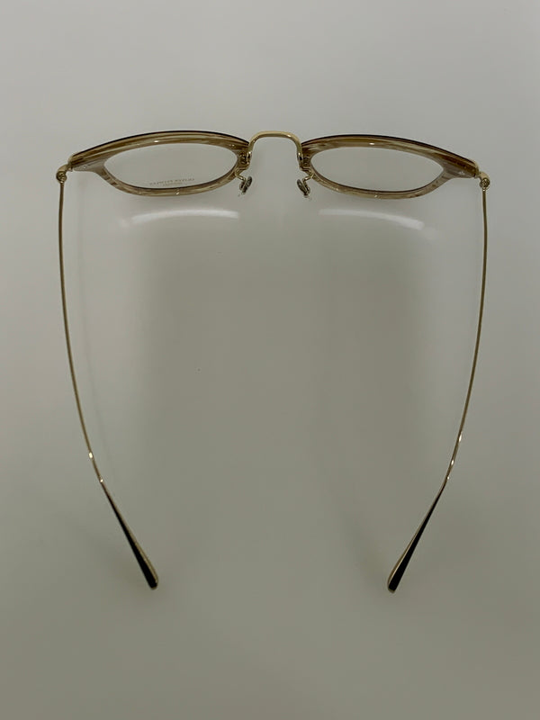 【中古品】【メンズ】 OLIVER PEOPLES オリバーピープルズ DAVITT SUNGLASSES OV5389D ダビット サングラス チタンテンプル ウェリントンシェイプ メガネ 48□23-145 203-260512-em-36-min カラー：ブラウン系/クリア 万代Net店
