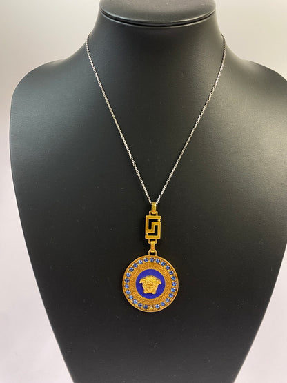 【現状渡し品】【レディース】 VERSACE ヴェルサーチェ PENDANT TOP ペンダント トップ チャーム メドゥーサ 182-260505-em-15-min カラー：ゴールド/ブルー 万代Net店
