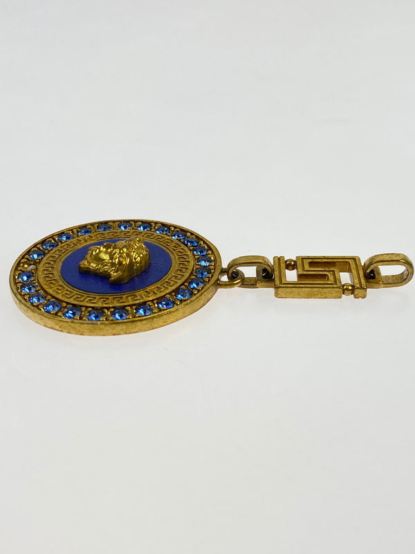 【現状渡し品】【レディース】 VERSACE ヴェルサーチェ PENDANT TOP ペンダント トップ チャーム メドゥーサ 182-260505-em-15-min カラー：ゴールド/ブルー 万代Net店