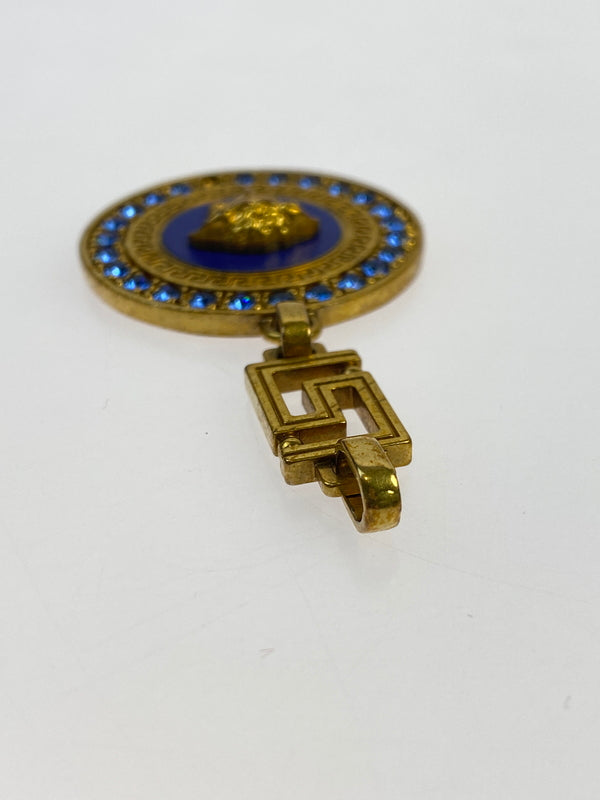 【現状渡し品】【レディース】 VERSACE ヴェルサーチェ PENDANT TOP ペンダント トップ チャーム メドゥーサ 182-260505-em-15-min カラー：ゴールド/ブルー 万代Net店