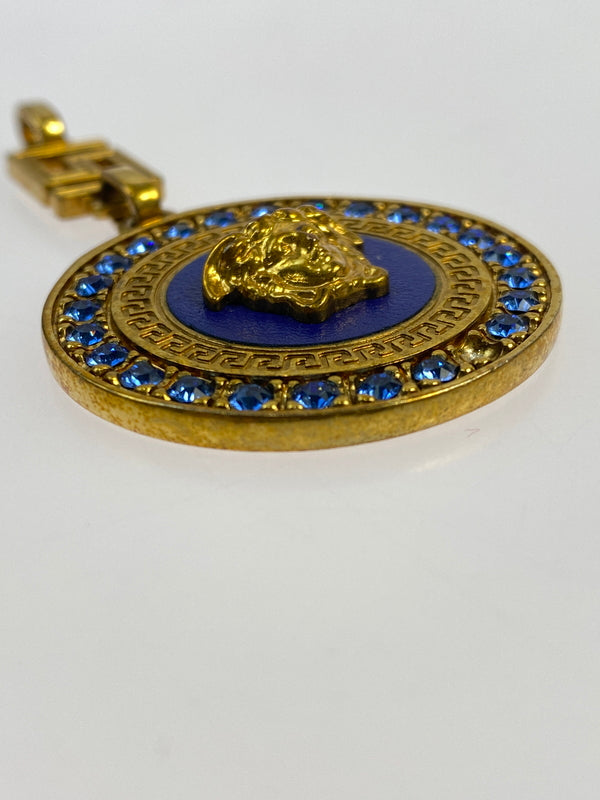 【現状渡し品】【レディース】 VERSACE ヴェルサーチェ PENDANT TOP ペンダント トップ チャーム メドゥーサ 182-260505-em-15-min カラー：ゴールド/ブルー 万代Net店