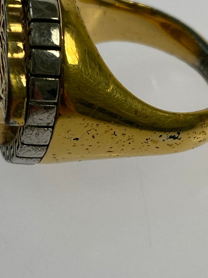 【中古品】【メンズ】 VERSACE ヴェルサーチェ MEDUSA RING メドゥーサ リング アクセサリー 指輪 182-260505-em-14-min サイズ：19 カラー：ゴールド/シルバー 19号 万代Net店