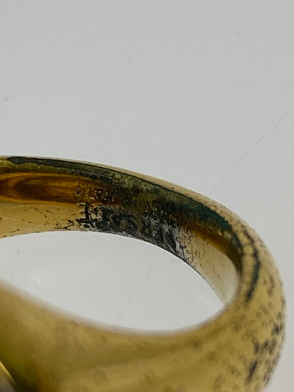 【中古品】【メンズ】 VERSACE ヴェルサーチェ MEDUSA RING メドゥーサ リング アクセサリー 指輪 182-260505-em-14-min サイズ：19 カラー：ゴールド/シルバー 19号 万代Net店