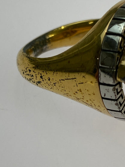 【中古品】【メンズ】 VERSACE ヴェルサーチェ MEDUSA RING メドゥーサ リング アクセサリー 指輪 182-260505-em-14-min サイズ：19 カラー：ゴールド/シルバー 19号 万代Net店
