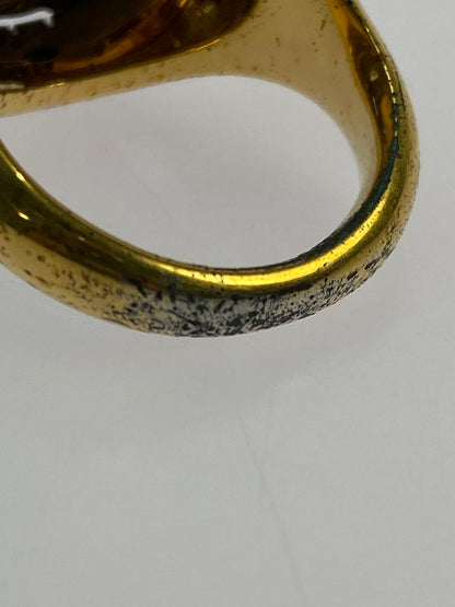 【中古品】【メンズ】 VERSACE ヴェルサーチェ MEDUSA RING メドゥーサ リング アクセサリー 指輪 182-260505-em-14-min サイズ：19 カラー：ゴールド/シルバー 19号 万代Net店