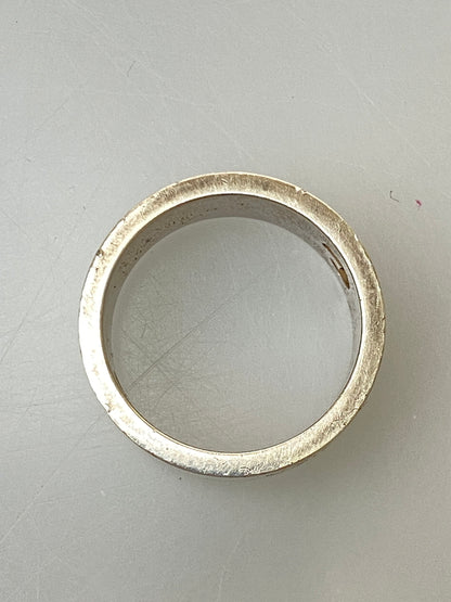 【中古品】【メンズ】 GUCCI グッチ 925 LOGO RING シルバー925 ロゴ リング 指輪 アクセサリー 銀 182-260615-em-25-min サイズ：19 カラー：シルバー 万代Net店