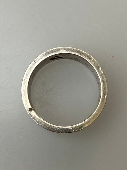【中古品】【メンズ】 GUCCI グッチ 925 LOGO RING シルバー925 ロゴ リング 指輪 アクセサリー 銀 182-260615-em-25-min サイズ：19 カラー：シルバー 万代Net店