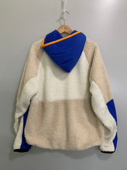 【中古品】【メンズ】 NIKE ナイキ HALF ZIP HOODIE WINTER BV3767-133 ハーフジップ フーディー ウィンター メンズ アウター ボアフリース 148-260505-em-50-min サイズ：L カラー：アイボリー/ホワイト/ブルー 万代Net店