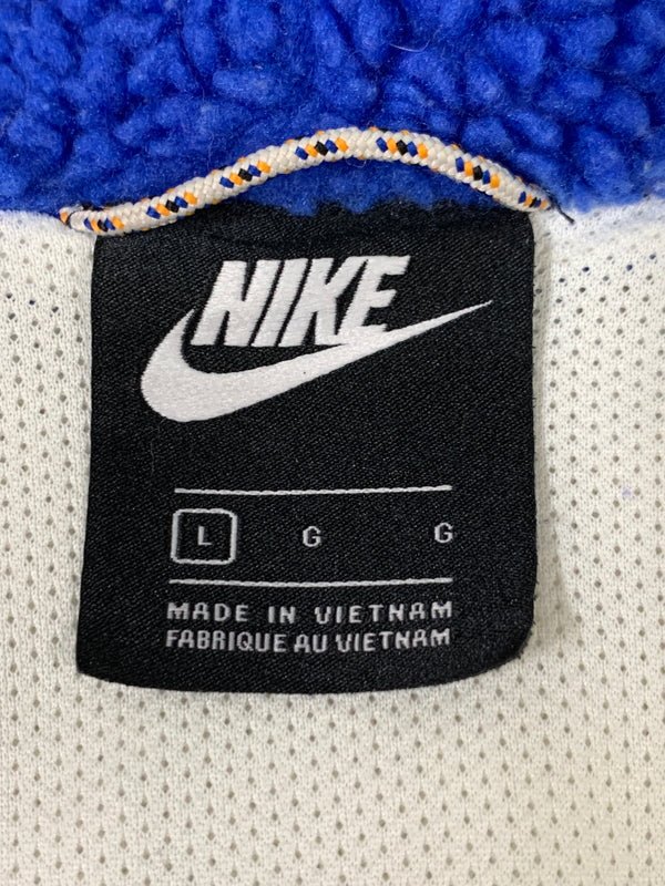 【中古品】【メンズ】 NIKE ナイキ HALF ZIP HOODIE WINTER BV3767-133 ハーフジップ フーディー ウィンター メンズ アウター ボアフリース 148-260505-em-50-min サイズ：L カラー：アイボリー/ホワイト/ブルー 万代Net店