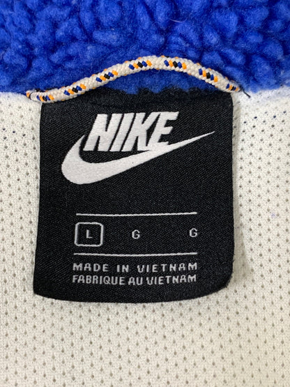 【中古品】【メンズ】 NIKE ナイキ HALF ZIP HOODIE WINTER BV3767-133 ハーフジップ フーディー ウィンター メンズ アウター ボアフリース 148-260505-em-50-min サイズ：L カラー：アイボリー/ホワイト/ブルー 万代Net店