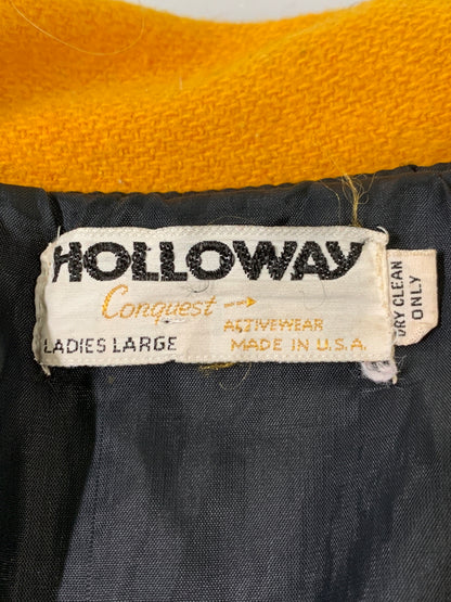 【中古品】【メンズ】 HOLLOWAY ホロウェイ 60-70S セーラーカラー バーシティジャケット 60年代 70年代 メンズ アウター ヴィンテージ スタジャン 146-260505-em-28-min サイズ：LADIES-LARGE カラー：レッド 万代Net店
