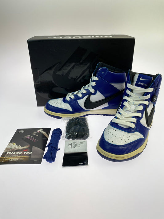 【中古品】【メンズ】 NIKE ナイキ × AMBUSH アンブッシュ DUNK HIGH DEEP ROYAL CU7544-400 ダンク ハイ スニーカー メンズ シューズ 靴 160-260505-em-01-min サイズ：26.0cm カラー：ブルー/ブラックブルー/ホワイト 万代Net店