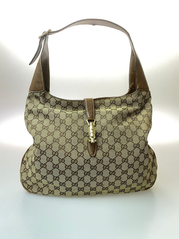【現状渡し品】【メンズ】 GUCCI グッチ ジャッキー GGキャンバス ワンショルダーバッグ 141575 鞄 カバン レディース 180-260615-em-16-min カラー：ブラウン系 万代Net店