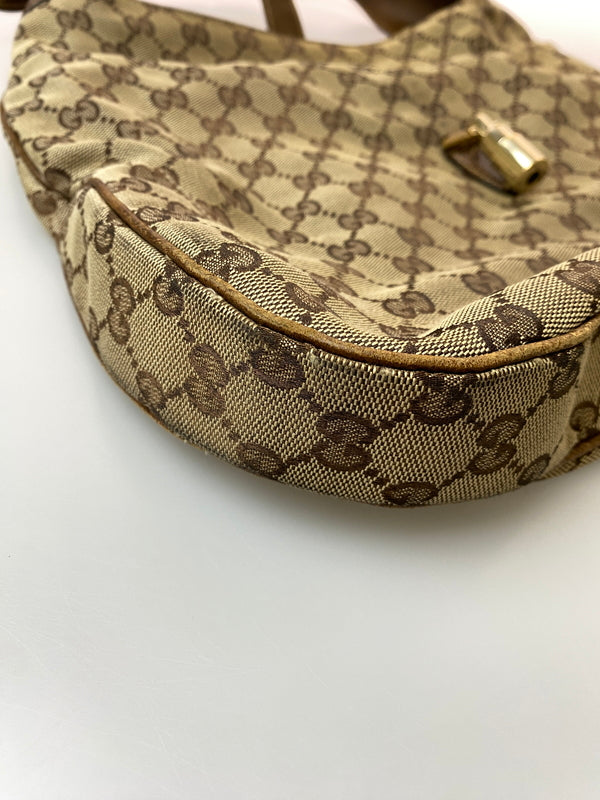 【現状渡し品】【メンズ】 GUCCI グッチ ジャッキー GGキャンバス ワンショルダーバッグ 141575 鞄 カバン レディース 180-260615-em-16-min カラー：ブラウン系 万代Net店