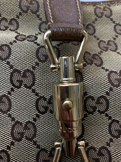 【現状渡し品】【メンズ】 GUCCI グッチ ジャッキー GGキャンバス ワンショルダーバッグ 141575 鞄 カバン レディース 180-260615-em-16-min カラー：ブラウン系 万代Net店