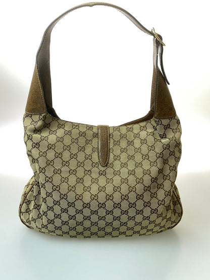 【現状渡し品】【メンズ】 GUCCI グッチ ジャッキー GGキャンバス ワンショルダーバッグ 141575 鞄 カバン レディース 180-260615-em-16-min カラー：ブラウン系 万代Net店
