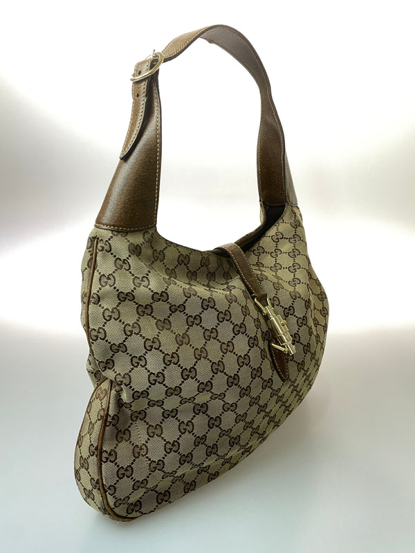 【現状渡し品】【メンズ】 GUCCI グッチ ジャッキー GGキャンバス ワンショルダーバッグ 141575 鞄 カバン レディース 180-260615-em-16-min カラー：ブラウン系 万代Net店