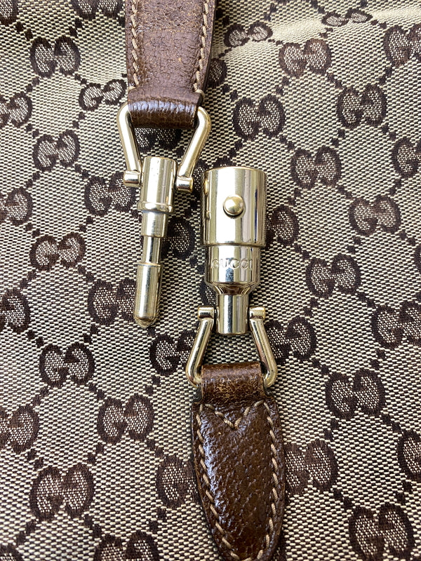 【現状渡し品】【メンズ】 GUCCI グッチ ジャッキー GGキャンバス ワンショルダーバッグ 141575 鞄 カバン レディース 180-260615-em-16-min カラー：ブラウン系 万代Net店